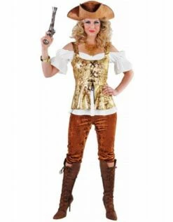 Piratendame Goud/bruin