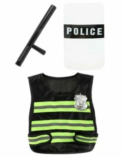 Politieset Hesje, Schild En Wapenstok