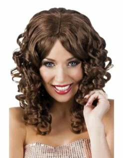 Pruik Cocktail Bruin