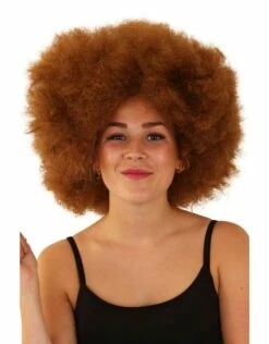 Pruik DISCO/AFRO Bruin