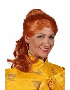 Pruik Luxe Belle, Bruin