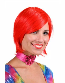Pruik Luxe Larissa, Rood