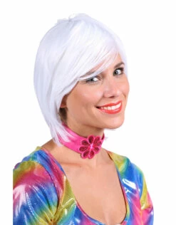 Pruik Luxe Larissa, Wit