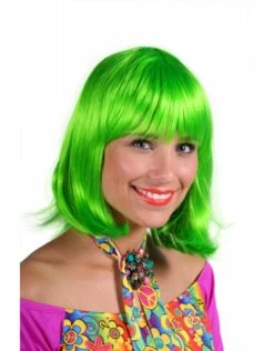 Pruik Luxe Samantha, Groen