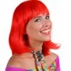 Pruik Luxe Samantha, Rood -PartyWonders Store pruik luxe samantha rood