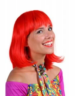 Pruik Luxe Samantha, Rood