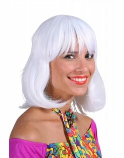 Pruik Luxe Samantha, Wit