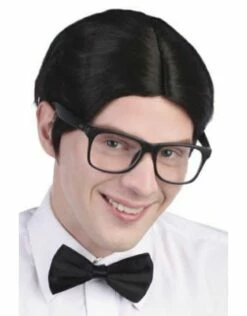 Pruik Nerd Zwart