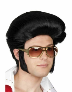 Pruik Rocking Billy Zwart -PartyWonders Store pruik rocking billy zwart 1