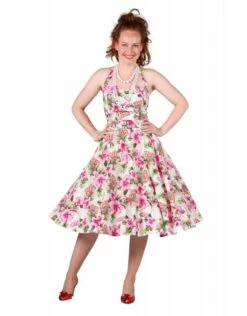 Rock En Roll Jurkje, Hawai Flowers