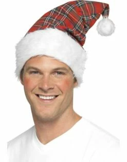 Schotse Ruit Kerstmuts,