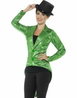 Sequin Slipjas Dames, Groen