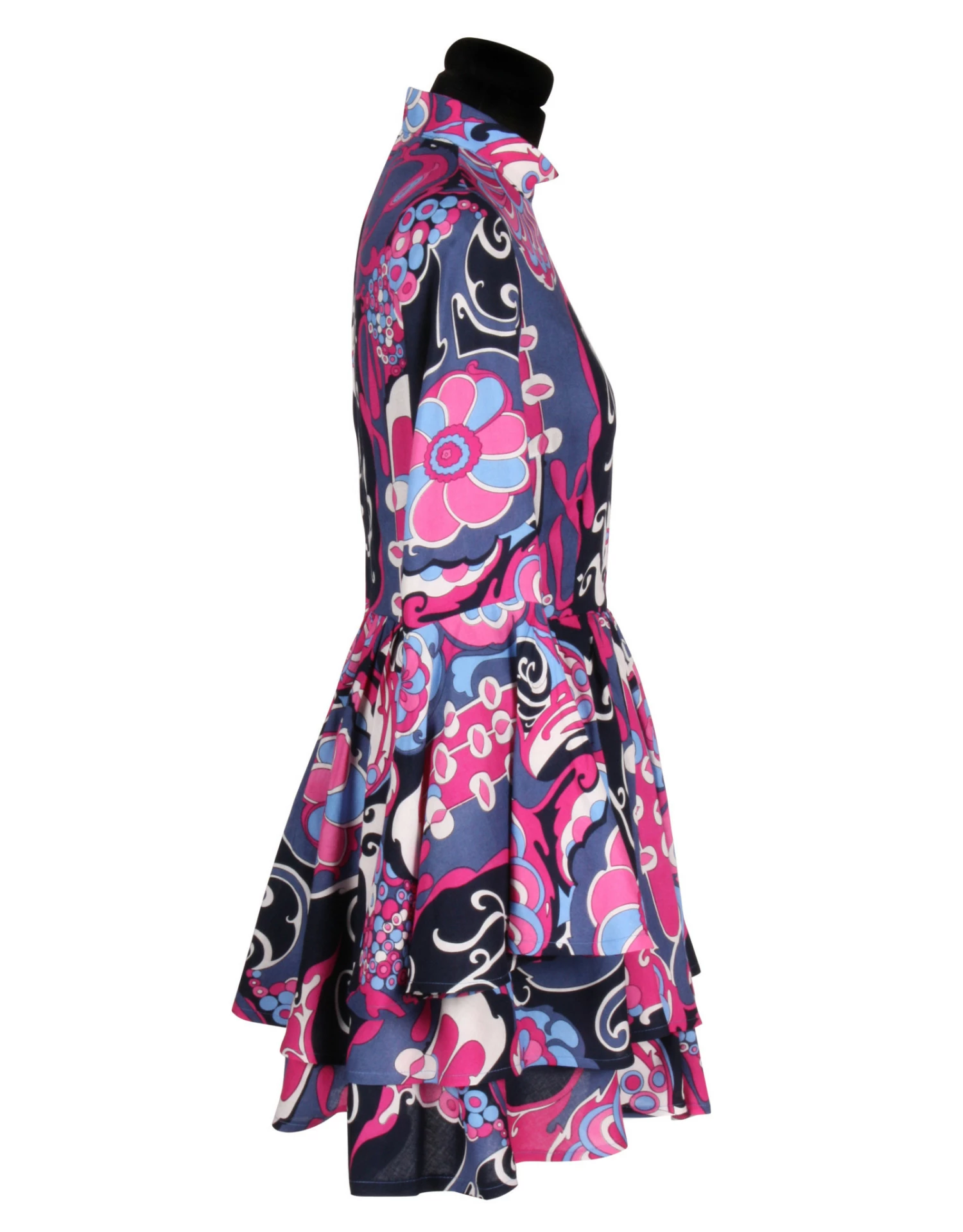 Seventies Jurk, Paars 4 Seventies Jurk, Paars - Image 2