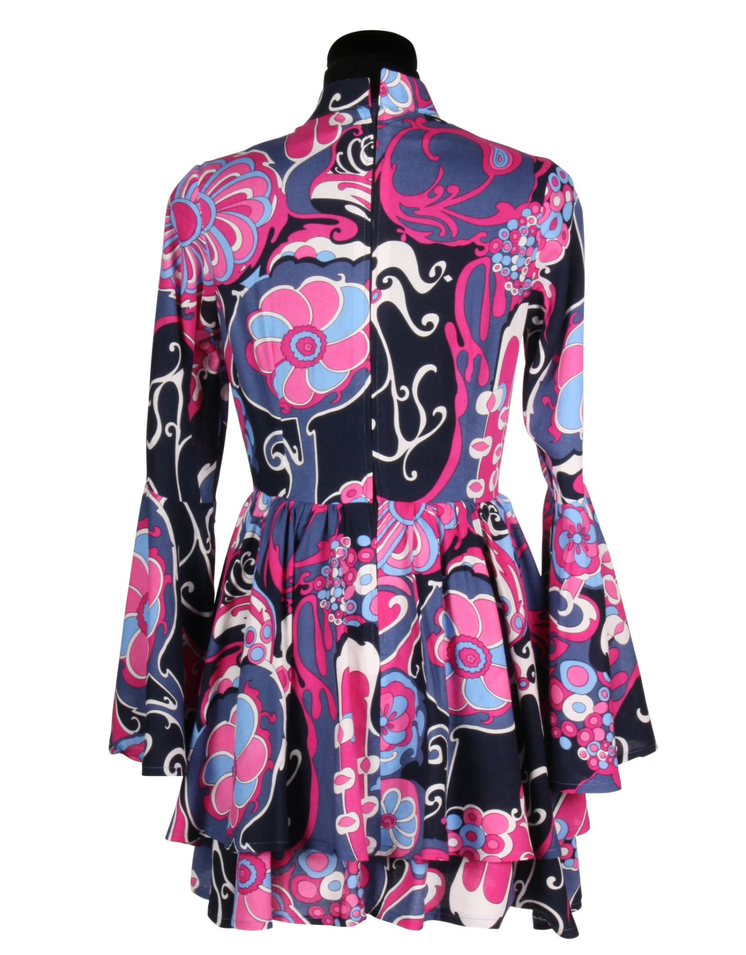 Seventies Jurk, Paars 5 Seventies Jurk, Paars - Image 3