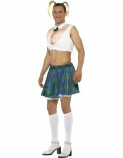 Sexy Schoolmeisje Kostuum Voor Heren