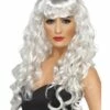 Siren Pruik, Wit -PartyWonders Store siren pruik wit