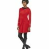 Star Trek Original Series Operation Uniform Voor Dames, Rood -PartyWonders Store star trek original series operation uniform voor d