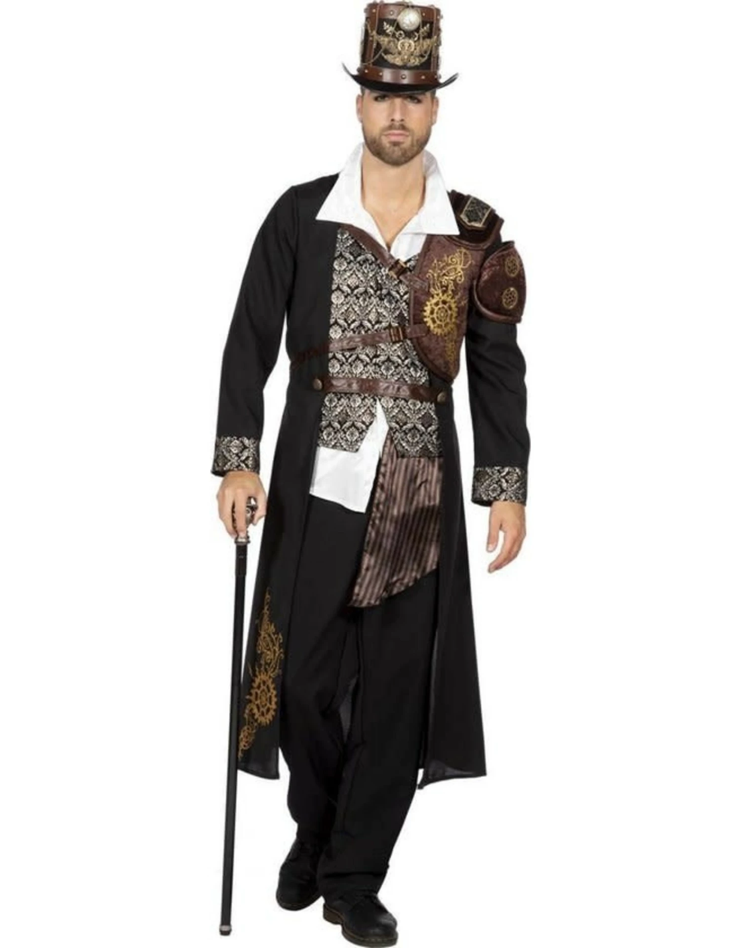 Steampunk Zwart, Heren 3 Steampunk Zwart, Heren