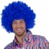 Super Afro Pruik Felblauw -PartyWonders Store super afro pruik felblauw