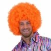 Super Afro Pruik Feloranje -PartyWonders Store super afro pruik feloranje