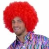 Super Afro Pruik Felrood -PartyWonders Store super afro pruik felrood