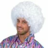 Super Afro Pruik Wit -PartyWonders Store super afro pruik wit
