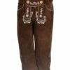 Tiroler Damenhose 3/4 Lang ''inga'', Donkerbruin -PartyWonders Store tiroler damenhose 3 4 lang inga donkerbruin