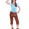 Tiroler Damenhose 3/4 Lang ''inga'', Middelbruin -PartyWonders Store tiroler damenhose 3 4 lang inga middelbruin