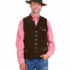 Tirolervest Leer Felix, Donkerbruin -PartyWonders Store tirolervest leer felix donkerbruin