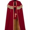 TV-Sint Fluweel (Bram), Rood, Mantel-Stola -PartyWonders Store tv sint fluweel bram rood mantel stola