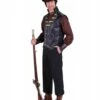 Vest Heer Steampunk ''Cyrus'', Zwart -PartyWonders Store vest heer steampunk cyrus zwart