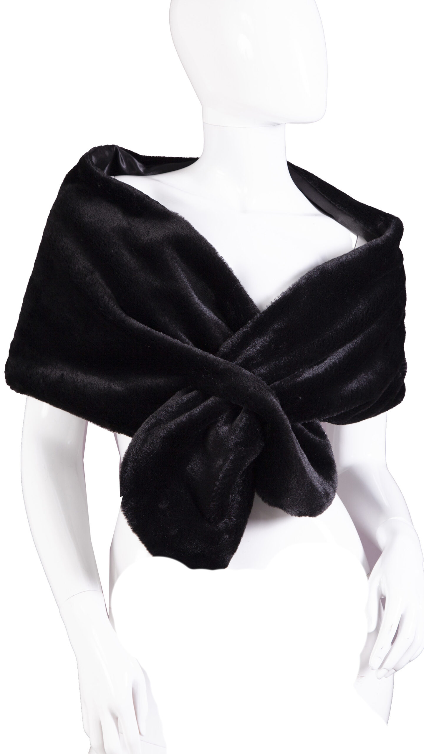 Halloween Sales Store -PartyWonders Store 6017 zwarte bontstola scaled